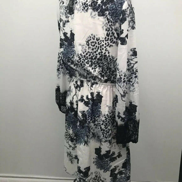 NWT Kobi Black/ White Long Sleeve Dress - Picture 4 of 7